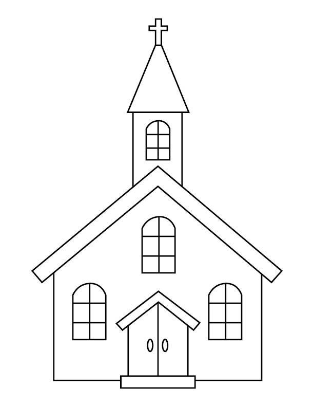 Church Coloring Page