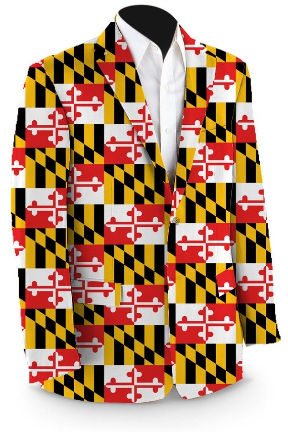 Maryland Flag Inspired Men's Sport Coat