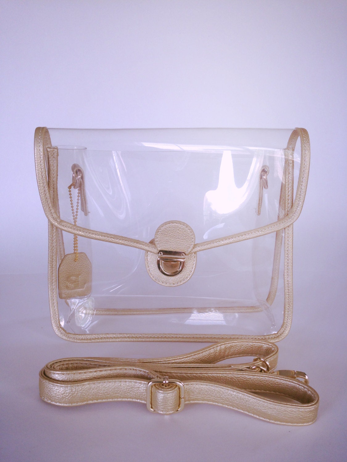 designer clear crossbody bag