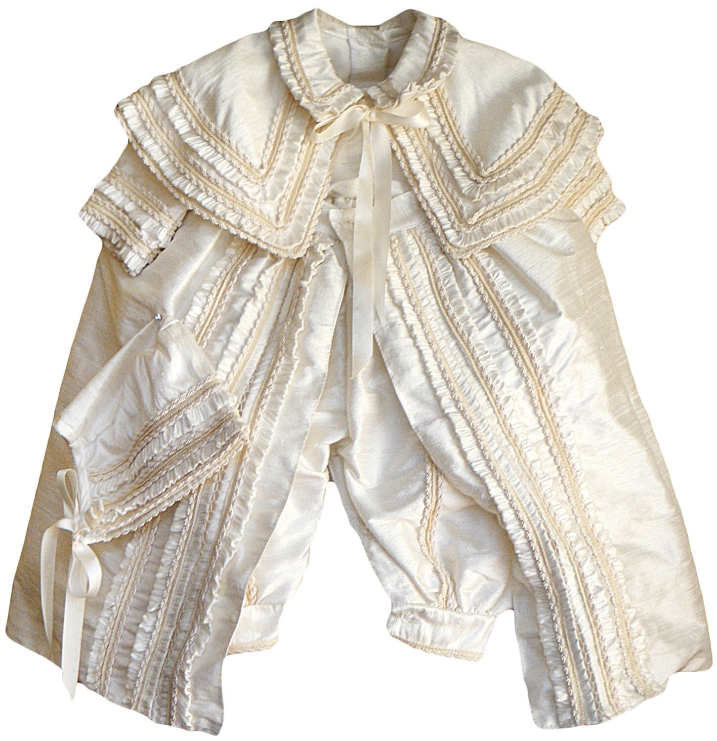 Heirloom Baby Boy Christening Gown Hand Made baptism outfit
