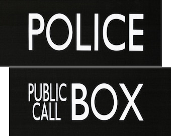 35 Law enforcement BOX Signal PRINTABLE image about Tardis Sign Printable named 35 Law enforcement BOX Indication PRINTABLE