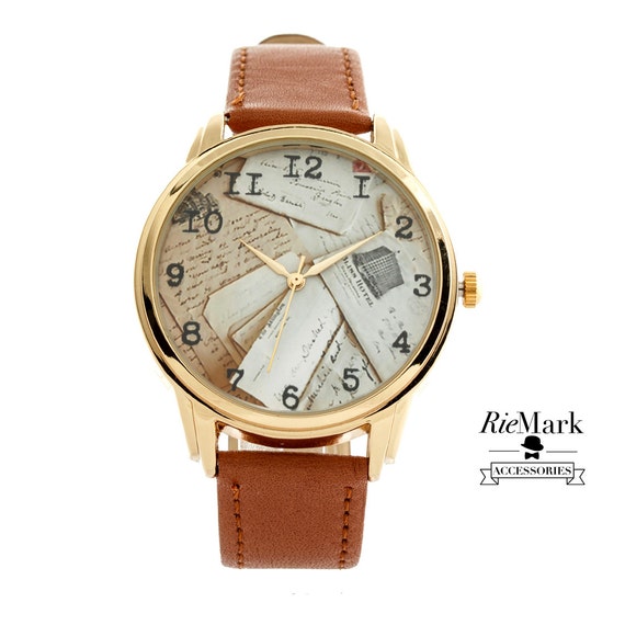 SALE. POST MAIL Letters Watch. Unisex Watch for Men and by RieMark