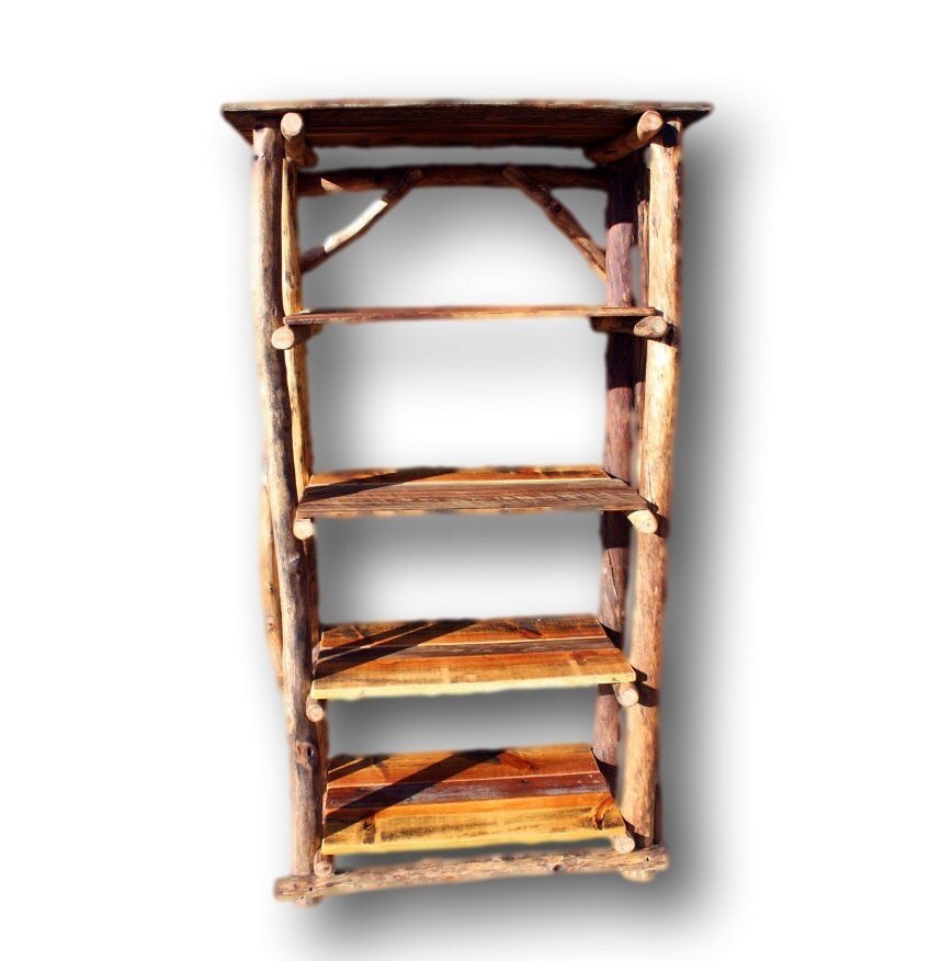 Rustic Wood Bookshelf Reclaimed Wood Bookshelf Rustic Wood