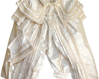 Heirloom Baby Boy Christening Gown, Hand Made baptism outfit for boy, Model B003 Burbvus