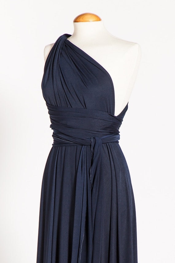  Bridesmaid  Dress  Infinity Navy Blue dress  Ready  to ship  by 