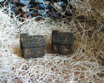 Log Cabin Silicone Soap Mold Primitive House Woodland Cabin DIY Craft Molds Glycerin Melt Pour Soap