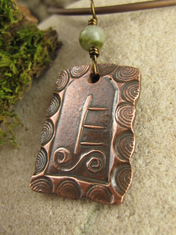 Alder Celtic Tree Astrology Ogham Copper by soulharborjewelry