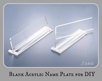 name plate diy desk acrylic blank inch pla te