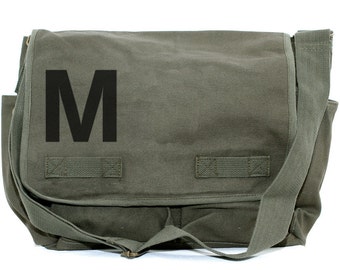 Messenger Bag, Monogram Bag, Personalized Bag, Initial Bag, Crossbody Canvas Bag, Personalized Groomsmen Gift, Personalized Diaper Bag