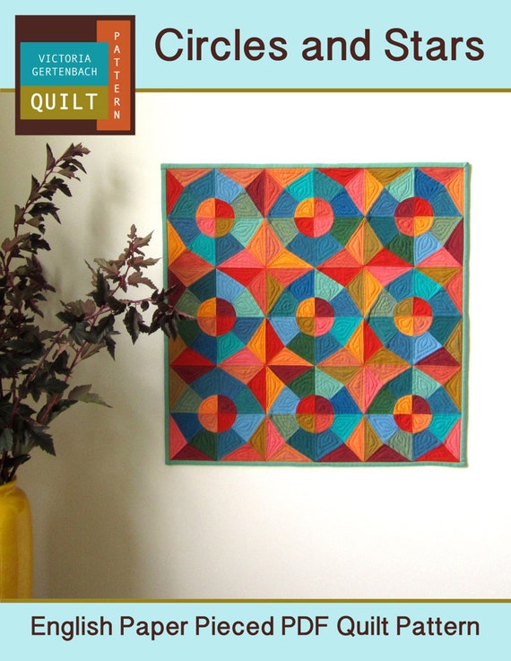 Pdf Quilt Pattern Circles And Stars English Paper Pieced