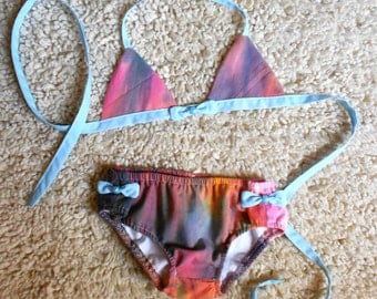Swimsuit Bathing Suit Girls 3-4T Sunrise Batik