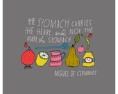 The Stomach Carries the Heart - Limited Edition Lisa Congdon Art Print
