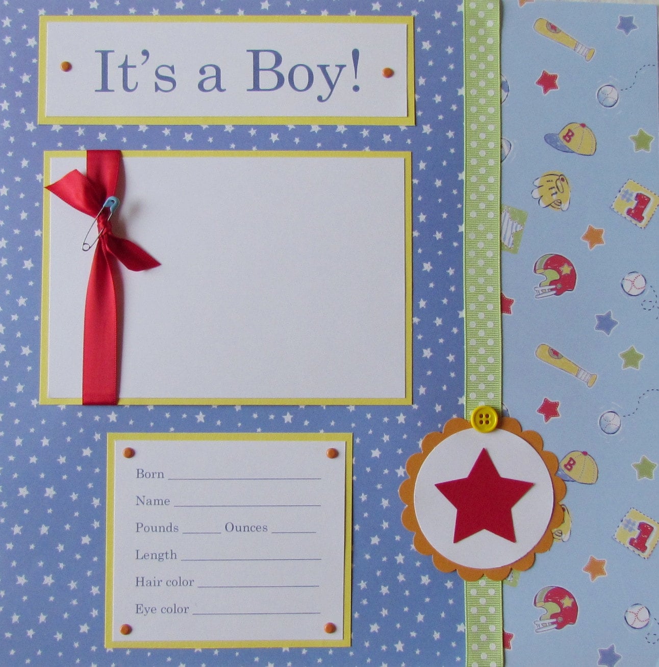 20 BABY BOY Scrapbook Pages for 12x12 FiRsT YeAr ALbUm