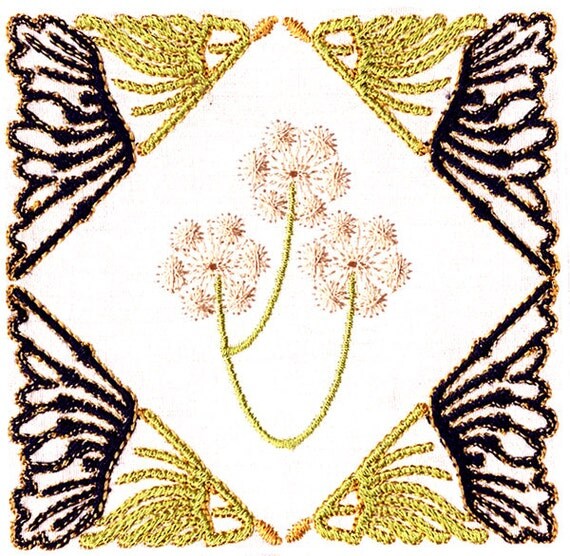 Items similar to ART DECO THISTLEDOWN Machine embroidery Designs on Etsy