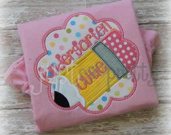 Kindergarten Cutie Embroidery Applique Design