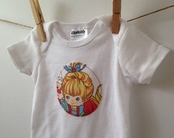 Rainbow Brite Bodysuit - 80s Baby Gift - Vintage Rainbow Bright - Available in NB, 3m, 6m, 9m and 12m