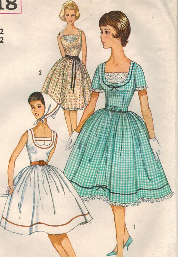 1960s Simplicity 3918 Vintage Sewing Pattern by midvalecottage
