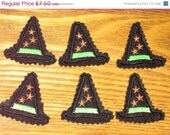 Christmas in July Sale Halloween felt witch hat pencil toppers set of 6 great non sweet eco friendly school party treat Il_170x135