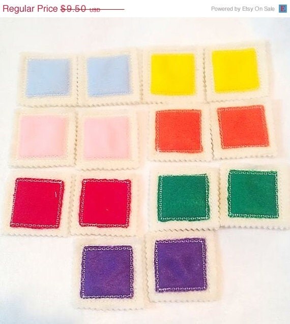 Learn your colors Memory Concentration Game by itsthesmallthings