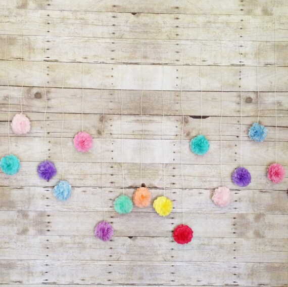 pom set quilt pom Tissue Party Paper Sprinkles Flowers Garland, Garland, Pom Wedding Pom