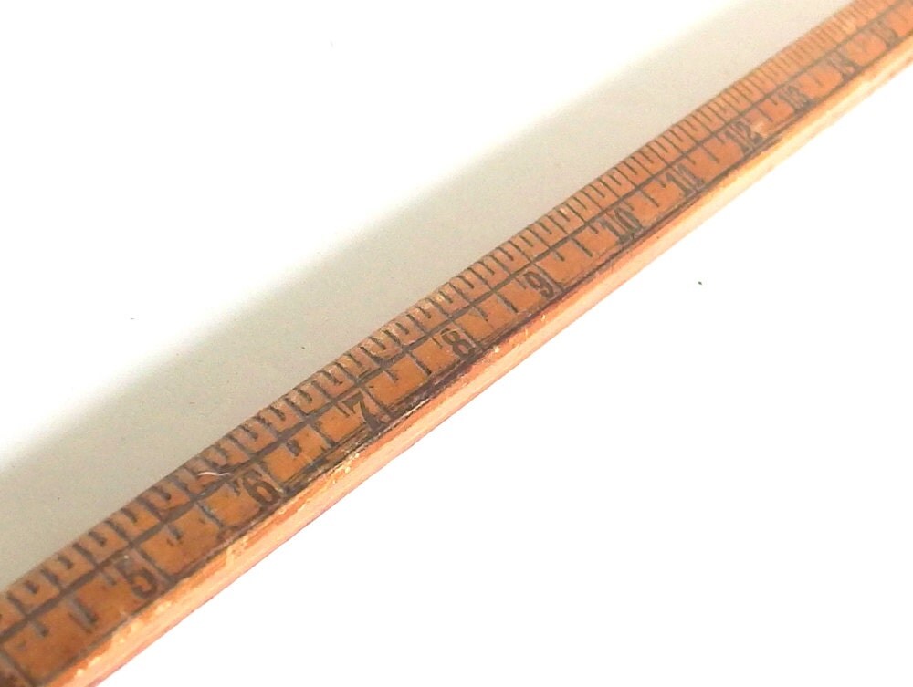 Vintage Wood Square Yardstick / Walking Stick