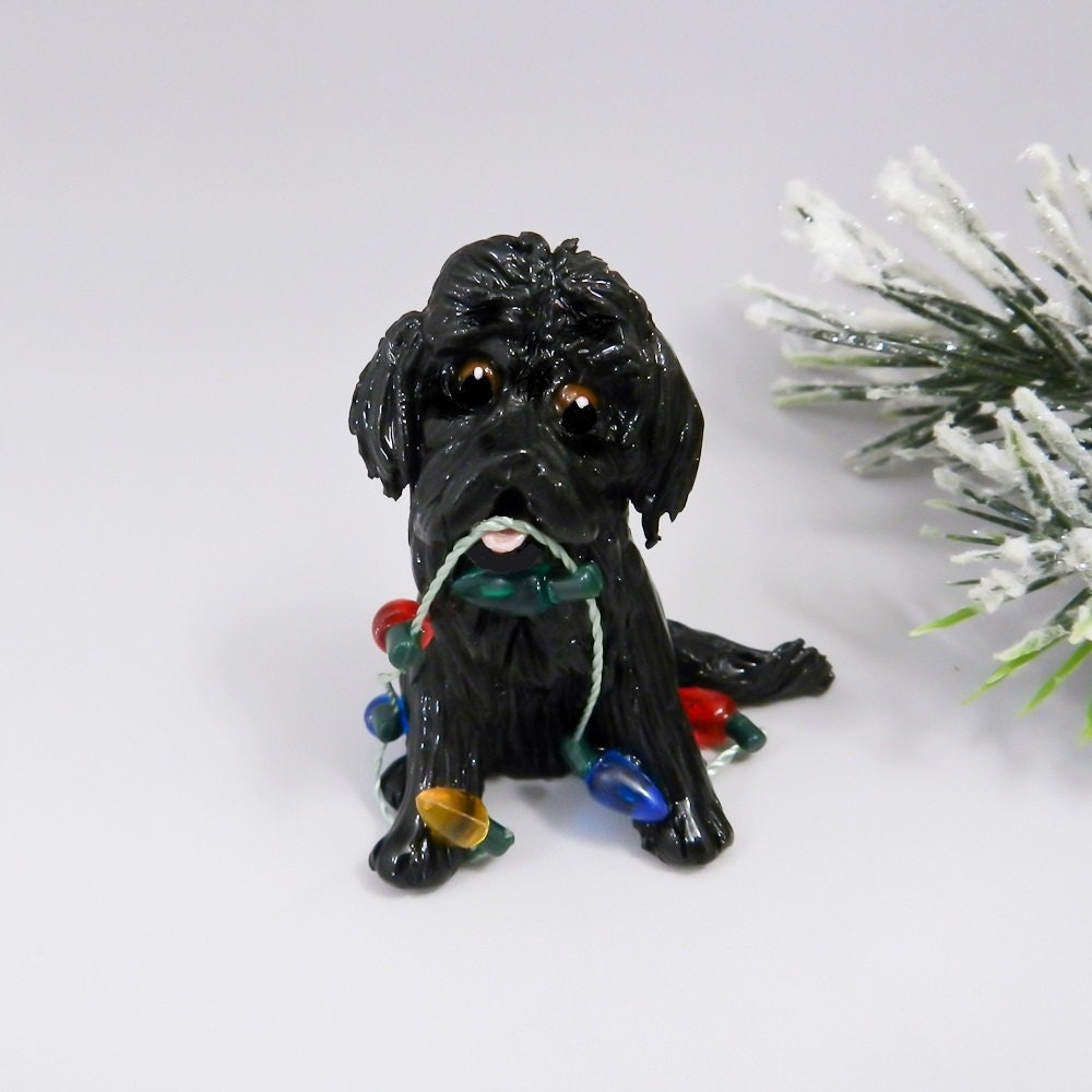 newfoundland christmas ornament figurine lights porcelain newfoundland christmas ornament figurine lights porcelain