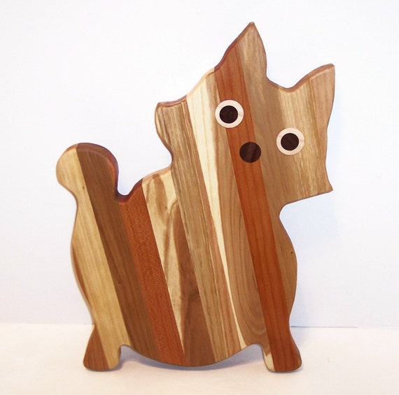  Fat  Cat  Cutting Board  Handcrafted from Mixed Hardwoods