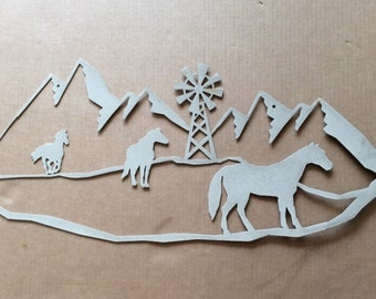 Metal Art Horses Metal Wall Art (F2)