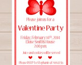 Printable Butterfly Valentine Invitation Il_170x135