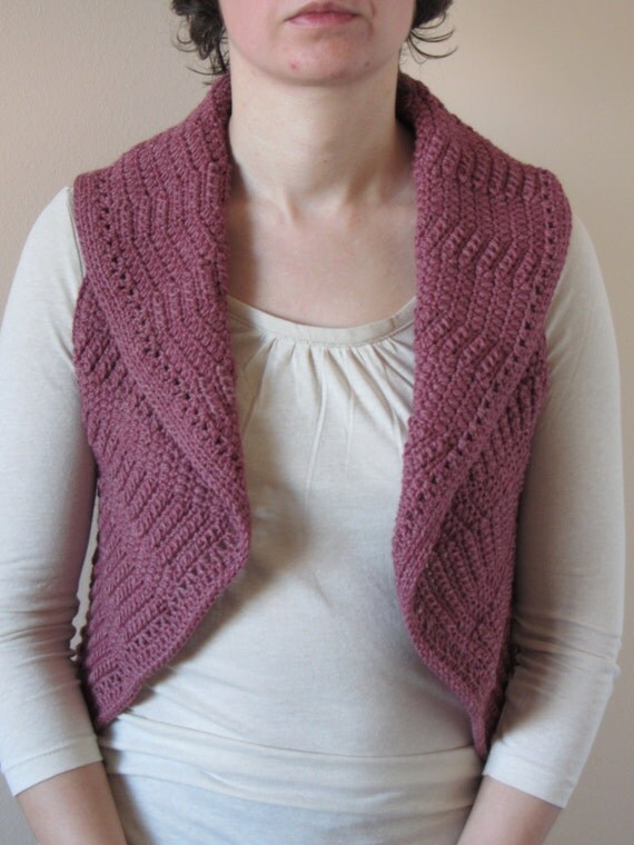 PATTERN Flower Focus Crochet Vest crochet pattern flower