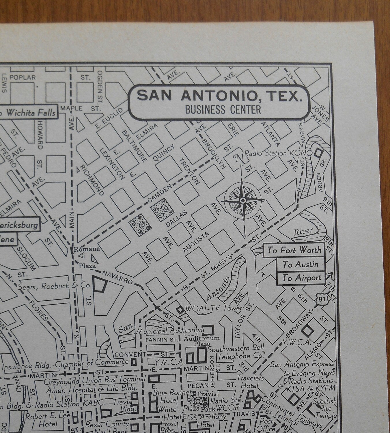 Street map San Antonio Texas