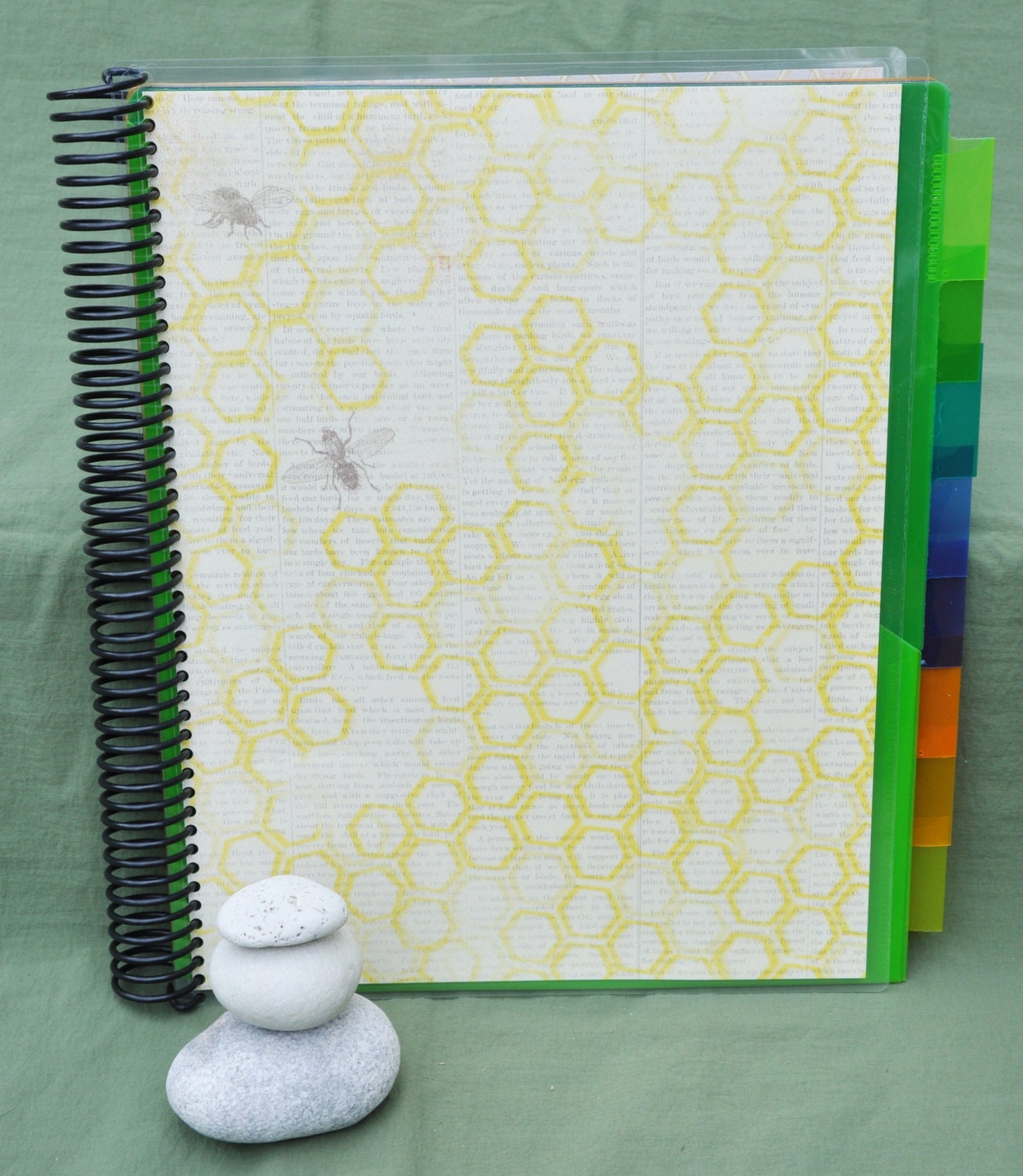 Spiral Bound Pocket Folder Organizer Book