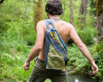 Hemp Sling Bag/ Hemp and Organic Cotton