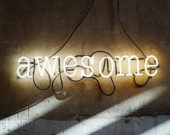 Awesome Neon Sign, Ready-made