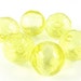6 - Vintage Hollow Lucite Beads - 19mm