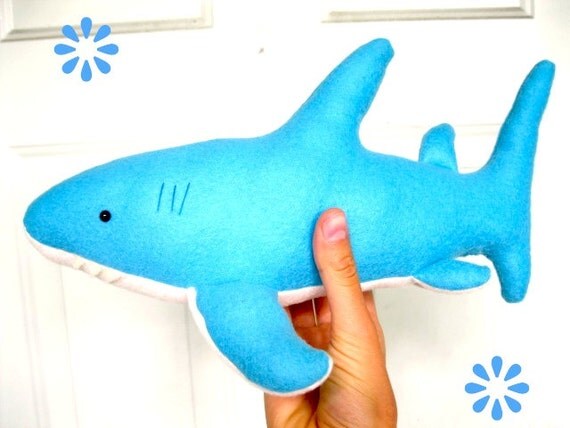 blue shark stuffed animal