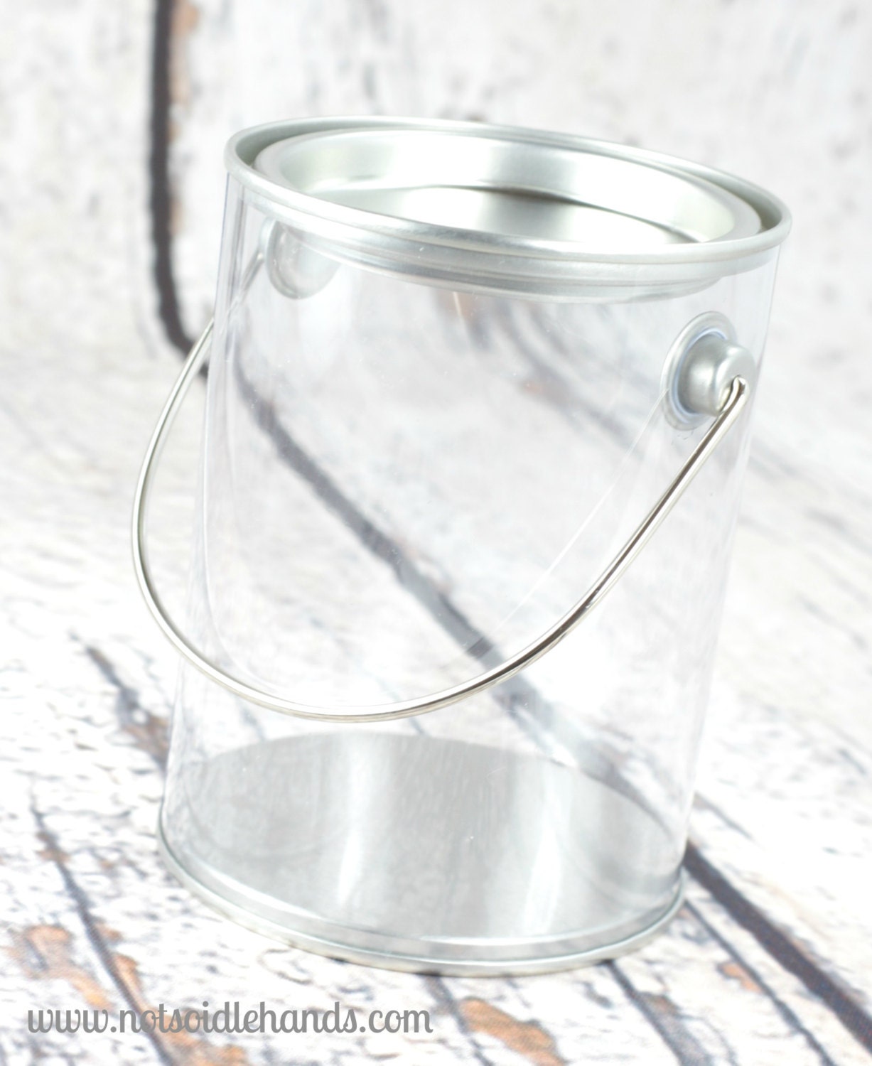 Clear Party Favor Paint Cans Favor Pails Favor by NotSoIdleHands