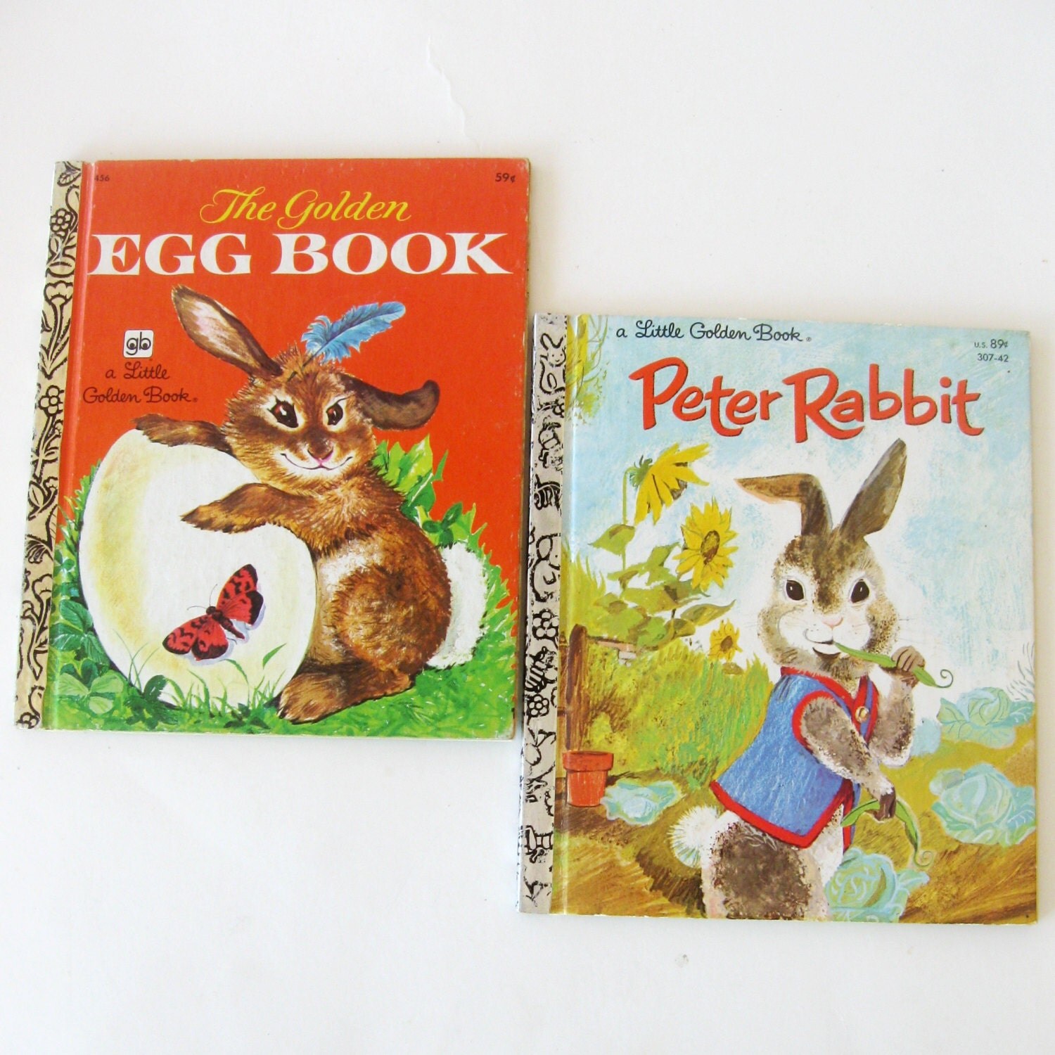Vintage Easter Bunny Golden Books Picture Books by CinfulOldies