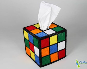The ORIGINAL & BEST SELLING Rubik's Cube Tissue Box Cover as seen on tv The Big Bang Theory