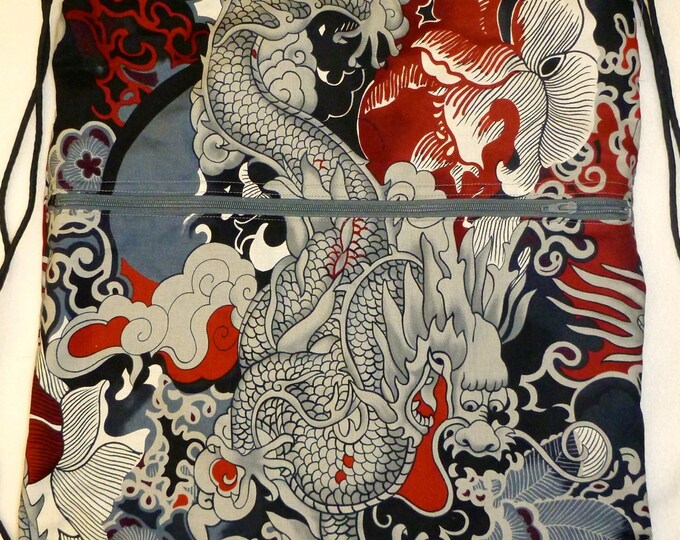 Tatsu dragon by Alexander Henry: Backpack/tote