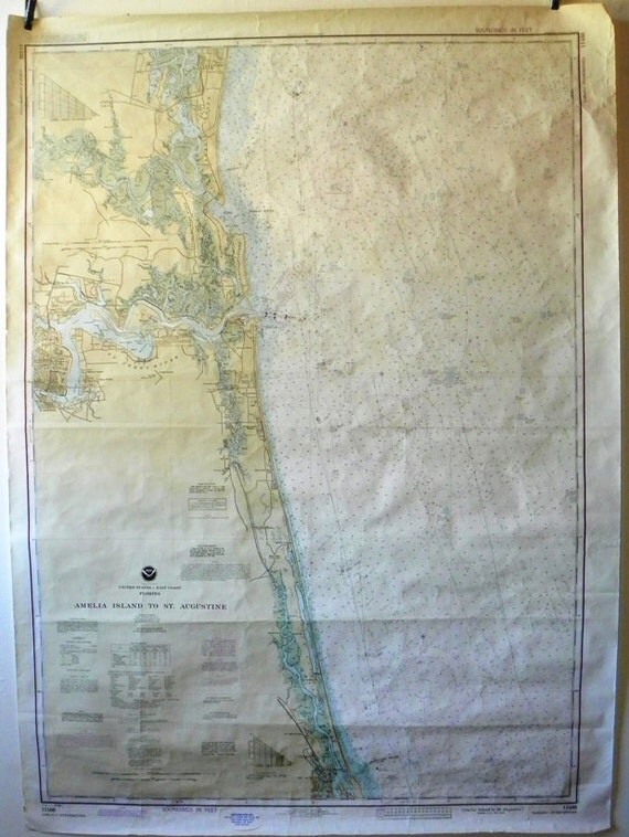 large nautical chart amelia island to st augustine amelia island tide chart