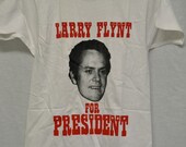 Items similar to Vintage LARRY FLYNT For PRESIDENT T-shirt ...