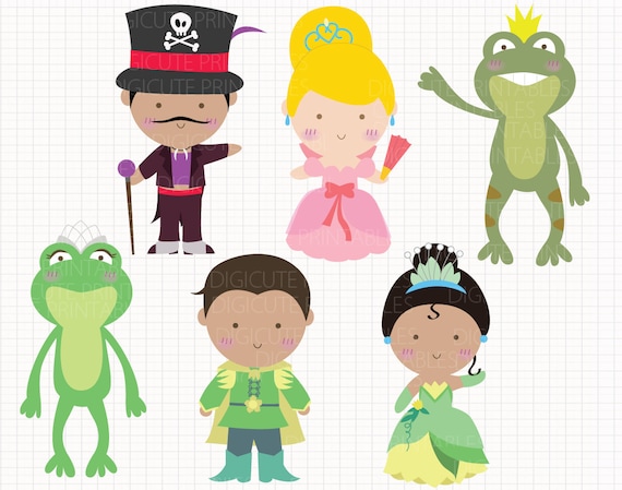 Download Disney Inspired Princess and the Frog Digital CLIP ARTS