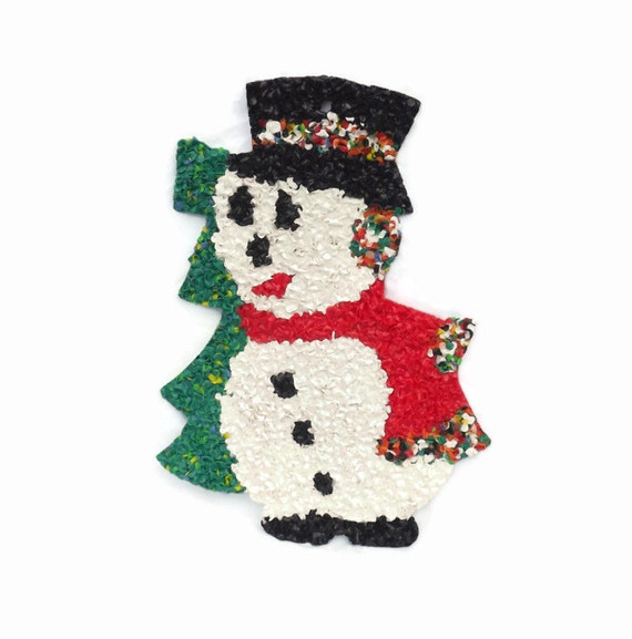 Frosty The Snowman Melted Plastic Christmas Decoration