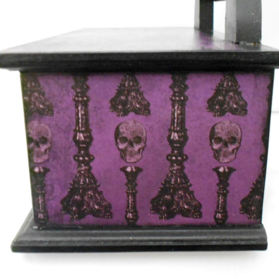 Gothic Jewelry Box Skull Theme Gothic Dresser Jewelry Box