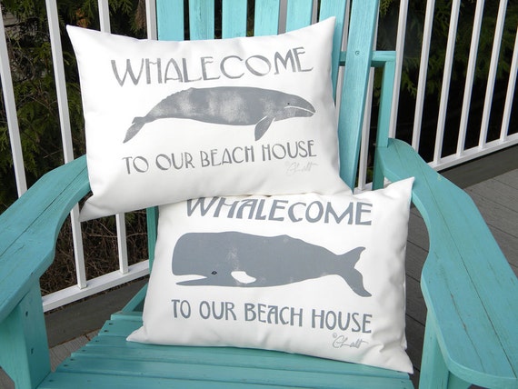 outdoor whale pillow