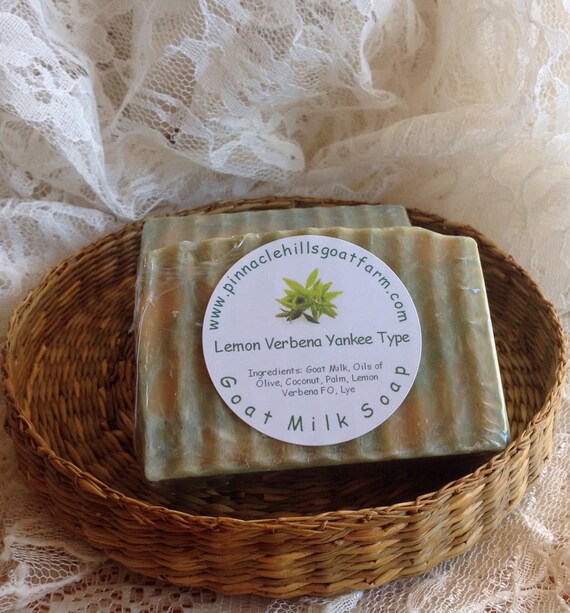 Items similar to Lemon Verbena Goat Milk Soap on Etsy