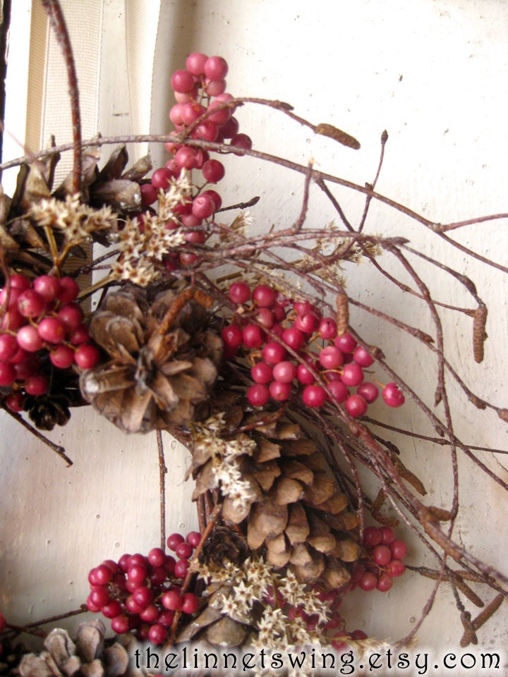 Nordic Natural Winter Wreath - Small Wreath - Gift - Natural Wreath