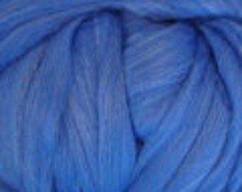 Cobalt Merino Tussah Silk Blend Ashland Bay Lux Roving