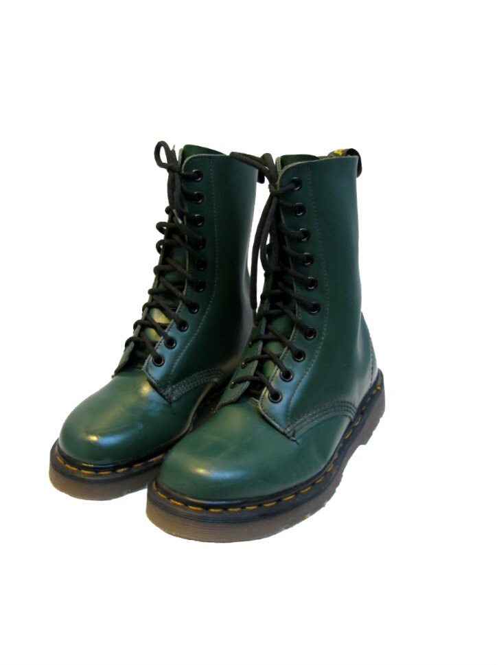 Vintage Dr Martens 10 Eyelet Boots From England by ...